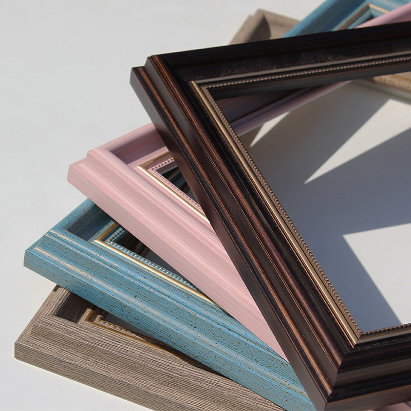 Retro European Style Acrylic Oil Painting Frame Outer Frame Digital Oil Painting Mounted Any Size Decorative Mirror Frame Wall-Hanging Like Frame