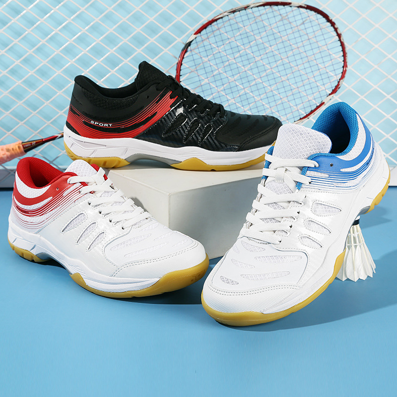 Cross-Border Women's Badminton Shoes, Sports Shoes, Men's Shoes, Breathable Table Tennis Shoes, Training Shoes, Lightweight and Comfortable Tennis Shoes for Couples