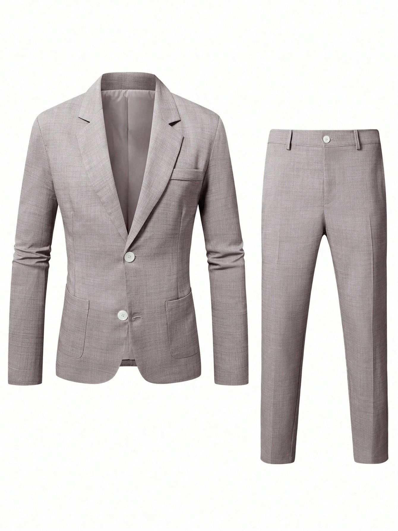 2026 trajes europeos y estadounidenses transfronterizos trajes de hombre trajes de color sólido pantalones de negocios cena de boda negocios 250603