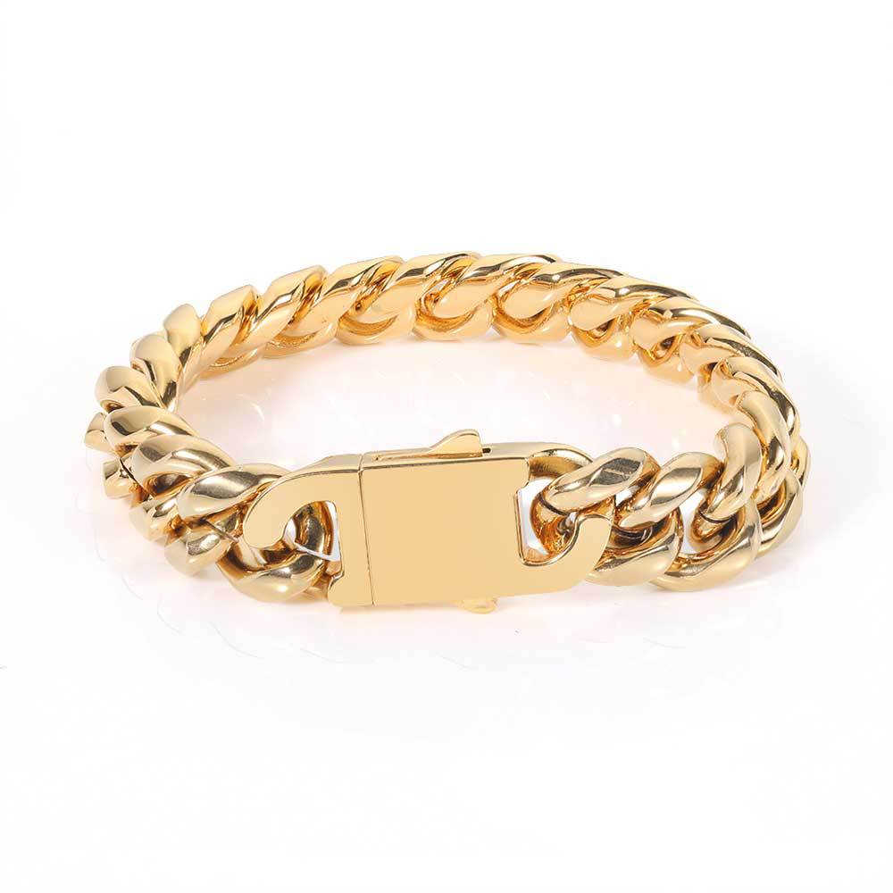 Men'S Gender Hip-Hop Geometric Stainless Steel Plating Men'S Bracelets