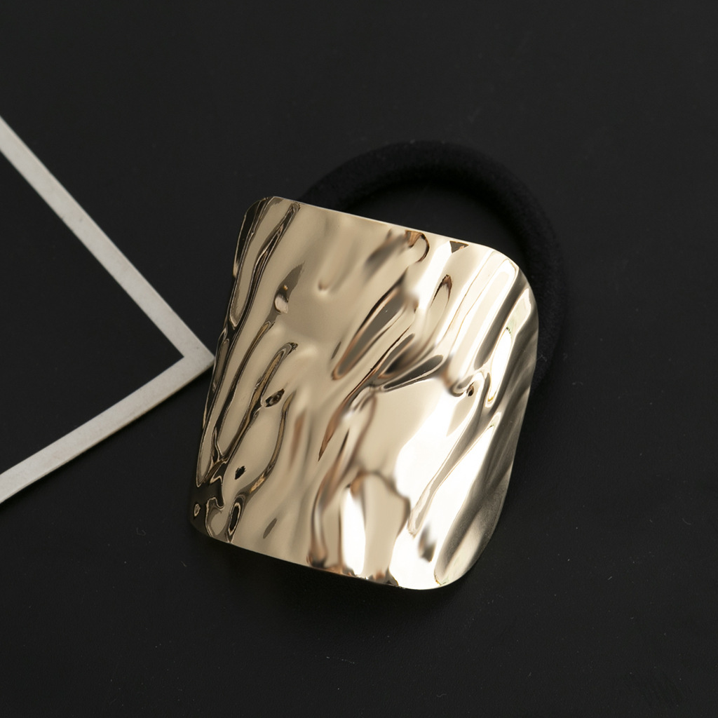 Plating Design Women's Simple Style Geometric Alloy Plating Hair Tie