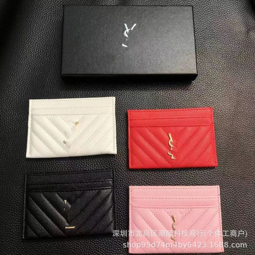 Manufacturer Direct Wholesale Fish Roe Card Holder Card Case Minimalist YSL Chanel Multiple Card Trendy Wallet Organizer