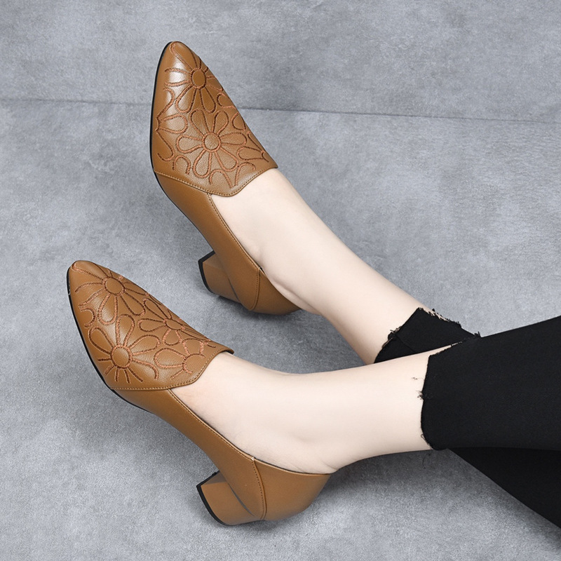 Gót giữa KAKI 5cm