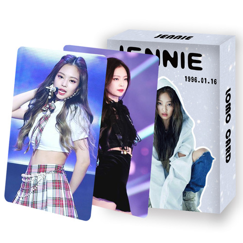 A total of 55 BP pink ink peripheral lomo cards, postcards, genuine size small cards, full member album