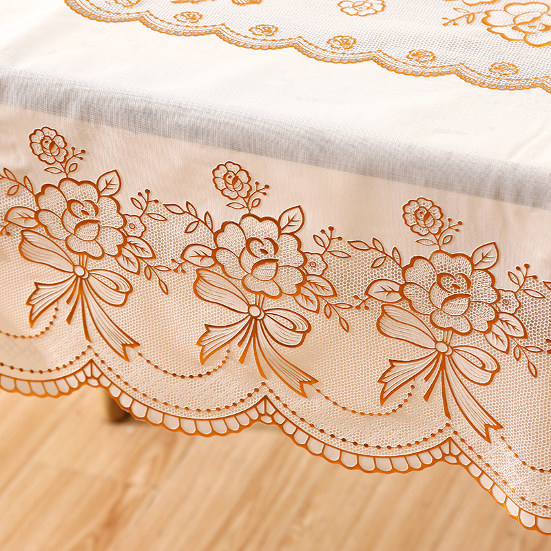 Continental de alto nivel simple rectangular flor estampado