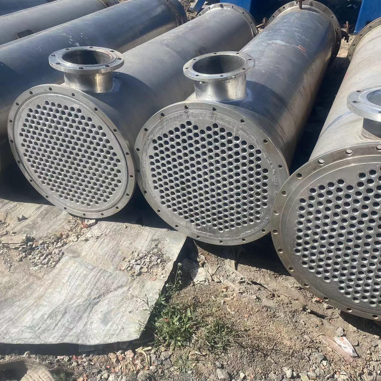 二手不锈钢列管冷凝器 工业冷凝换热设备10-200平方可试压