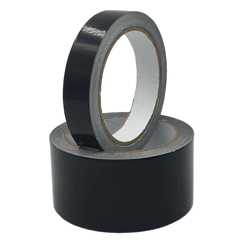 Papel de aluminio negro conductor electrónico construcción de ingeniería de metro blindaje electromagnético sombreado de color reflectante guía única cinta de papel de aluminio