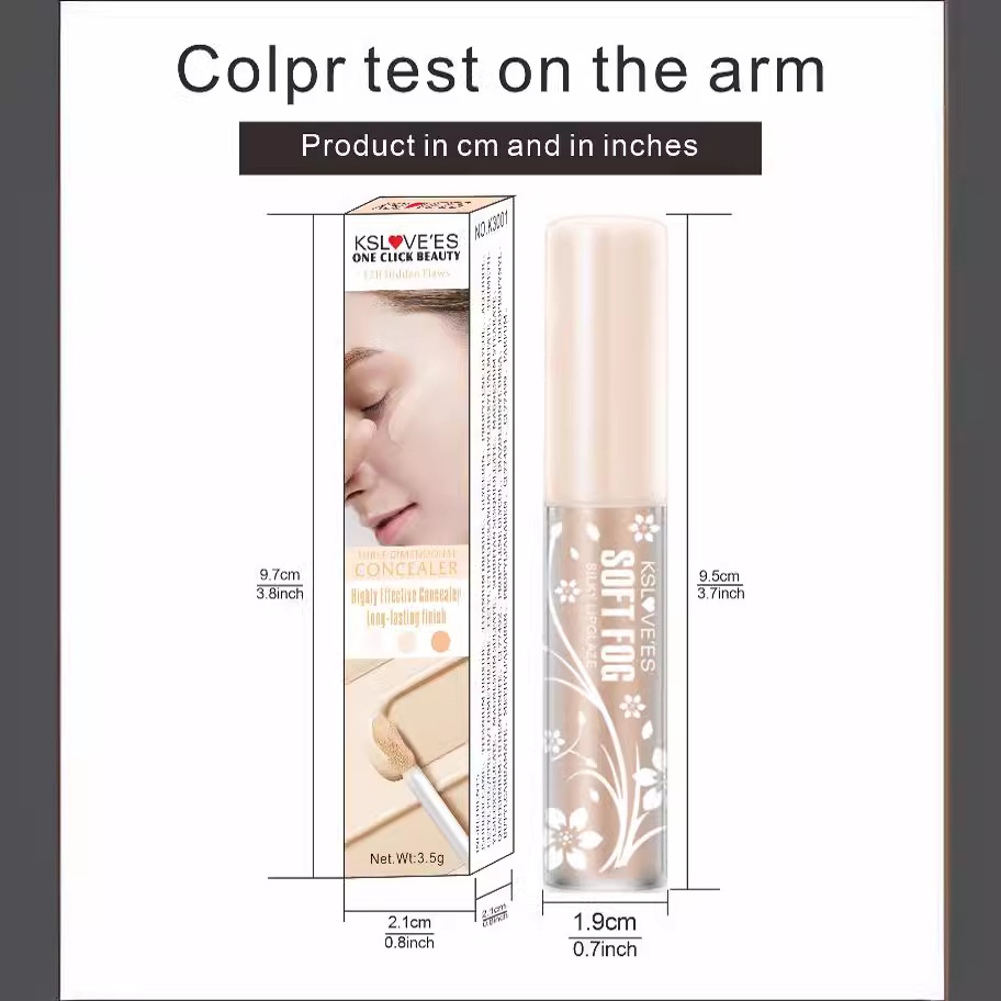 Contouring concealer liquid isolates three dimensional face repair liquid foundation nourishing concealer pen_voghion.com