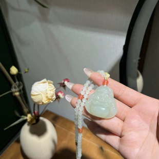 Jin Yu Tang, Xinjiang Hotan jade, white jade and ice grape, who hasn't had a Buddha yet