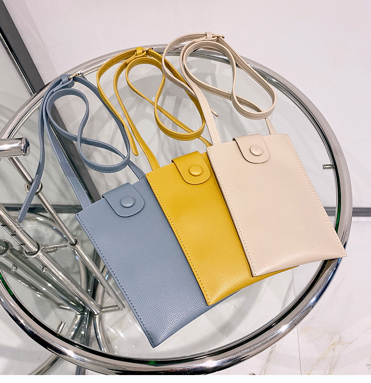 Verano transfronterizo nuevo bolso de hombro estilo coreano moda vertical teléfono móvil bolso simple hombro crossbody pequeño bolso logotipo imprimible