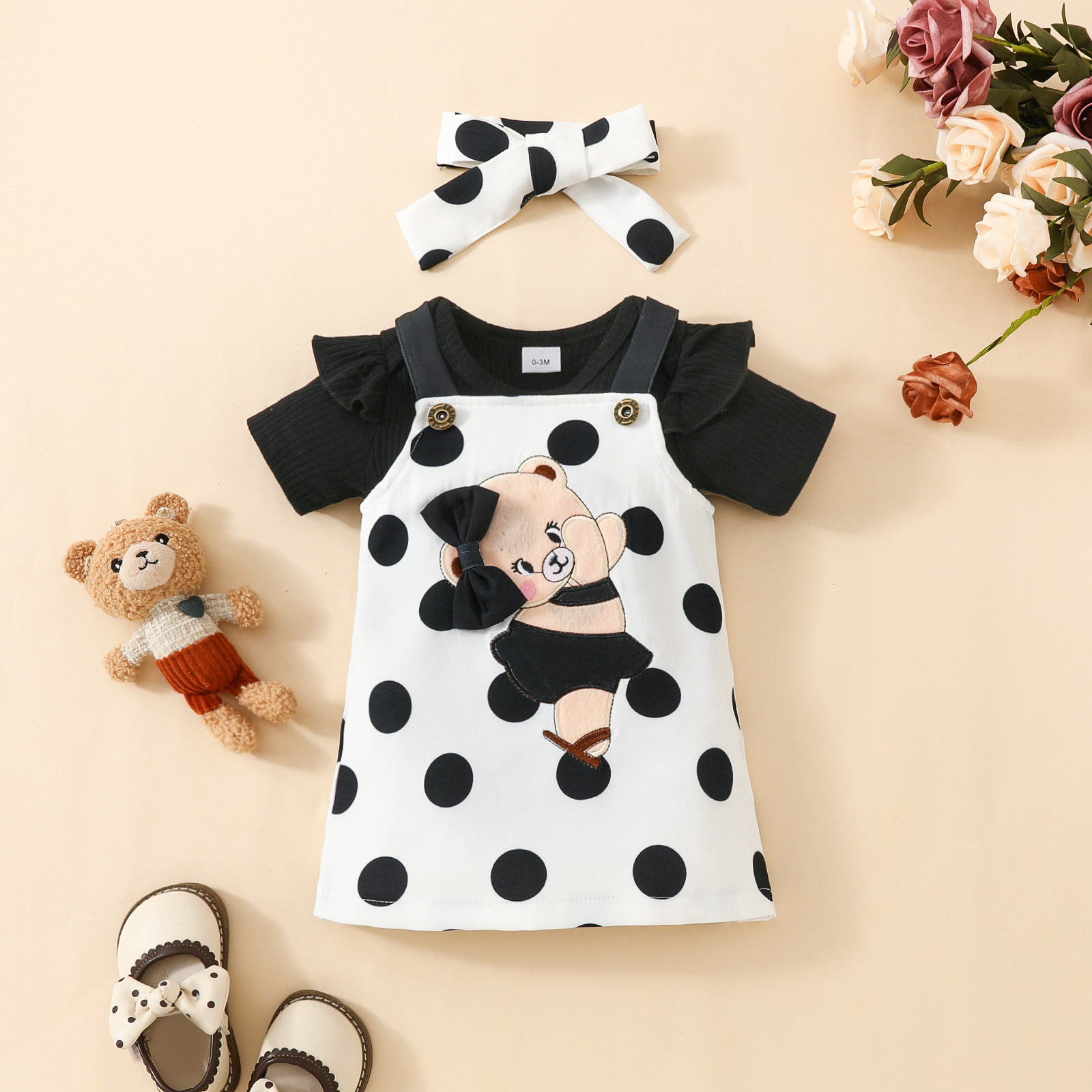 Simple Style Cartoon Cotton Baby Clothing Sets display picture 3