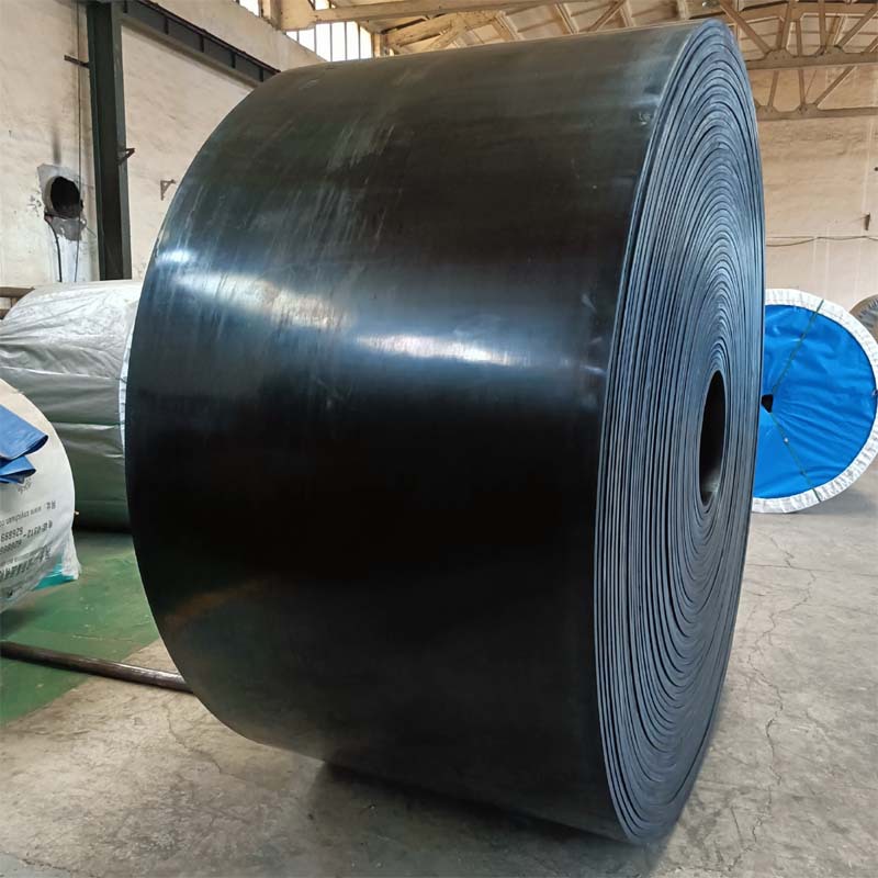 厂家批发聚酯帆布输送带 矿山煤矿运输皮带 橡胶黑色爬坡传送带