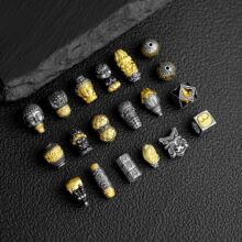通体泰银配件文玩手工DIY饰品925银编织手链项链隔珠百搭复古配饰