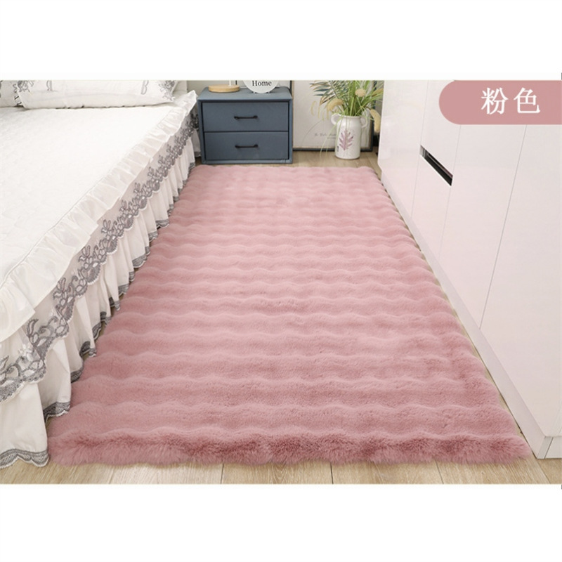 Other – Thickened Cream Style Car Carpet - pink-4040cm
