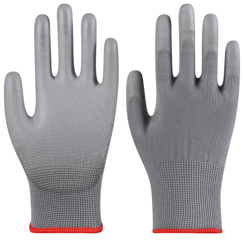 Guantes de protección laboral Star Yu Guantes antiestáticos delgados antideslizantes y resistentes al desgaste Star Yu PU508 recubiertos con palma