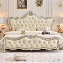 新款法式高端轻奢组合套装美式实木床双人床欧式家居家具高级