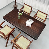 Большая доска из массива ореха, чайный столик, цельная доска, офисный стол Bahua Okan, чайный столик из орехового дерева, журнальный столик, обеденный стол