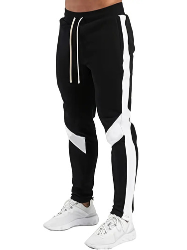 Temu size supply European and American thermal-lined men's casual sports nine-hole pants cross-border European code men's casual sports pants