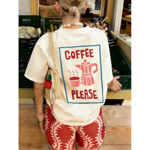 �羳ŷ�봿��Women's Summer New Casual Slogan Print Loose Fit