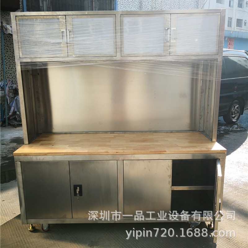 一品工厂操作复合板工作台面板不锈钢流水线组装打包桌面维修检验