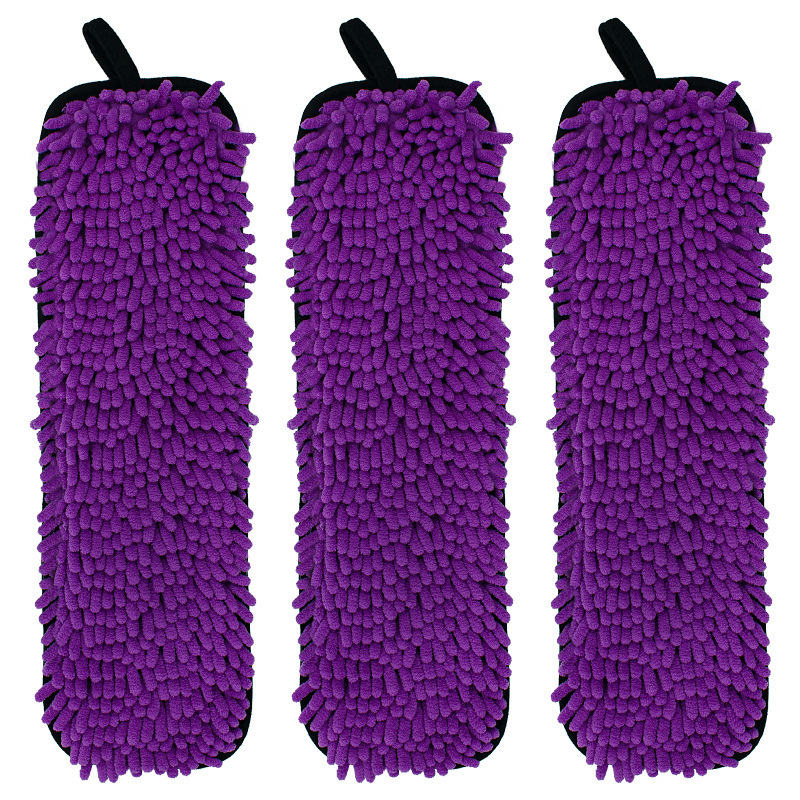 Fit Bona chenille mop replacement pad reusable flat hook-and-hook mop accessories