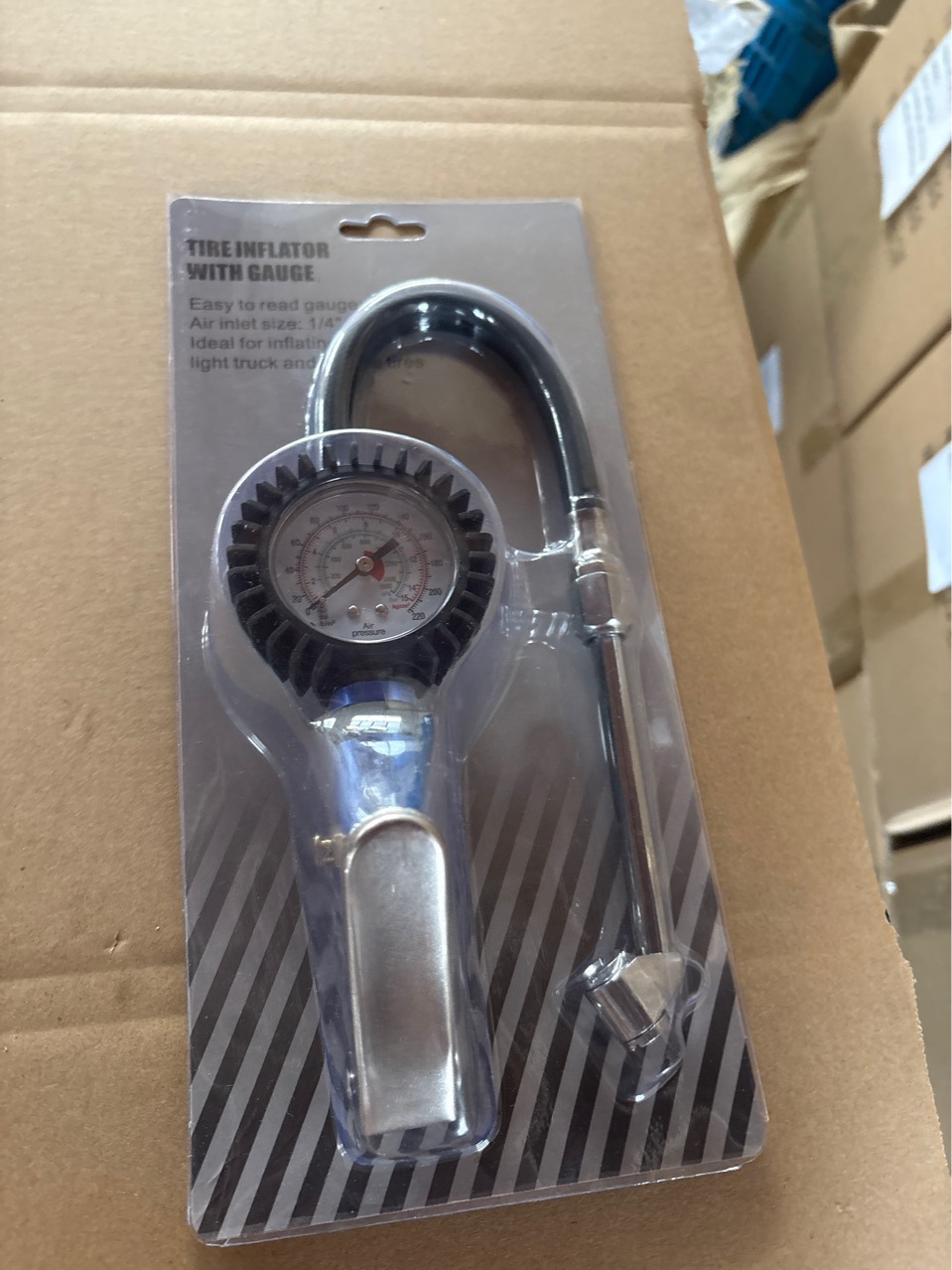 Multi-Functional Car Tire Pressure Gun, Tire Pressure Gauge, Car Tire Pressure Measuring Tool, Pneumatic Precision Pressure Gauge for Vehicles
