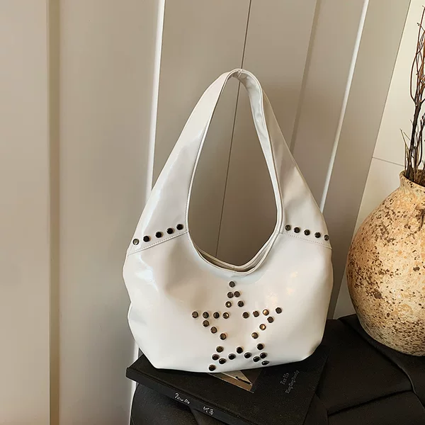 European and American Trendy Fashion Punk Style Five-Pointed Star Armpit Bag Summer Versatile Large-Capacity Casual Shoulder Handbag