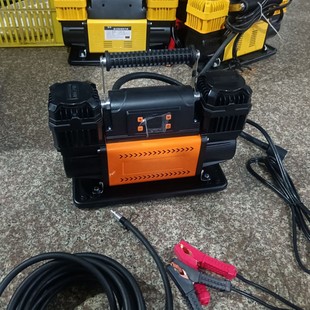 Vehicle-Mounted Air Pump Double-Cylinder High-Pressure High-Power Off-Road Vehicle Agricultural Vehicle Large Truck Car Rv Tire Air Pump