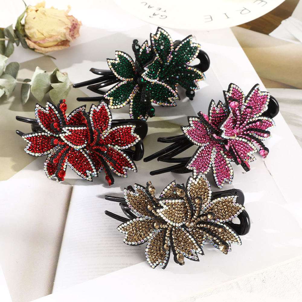 Ethnic Style Flower Plastic Flowers Hair Clip 1 Piece display picture 2