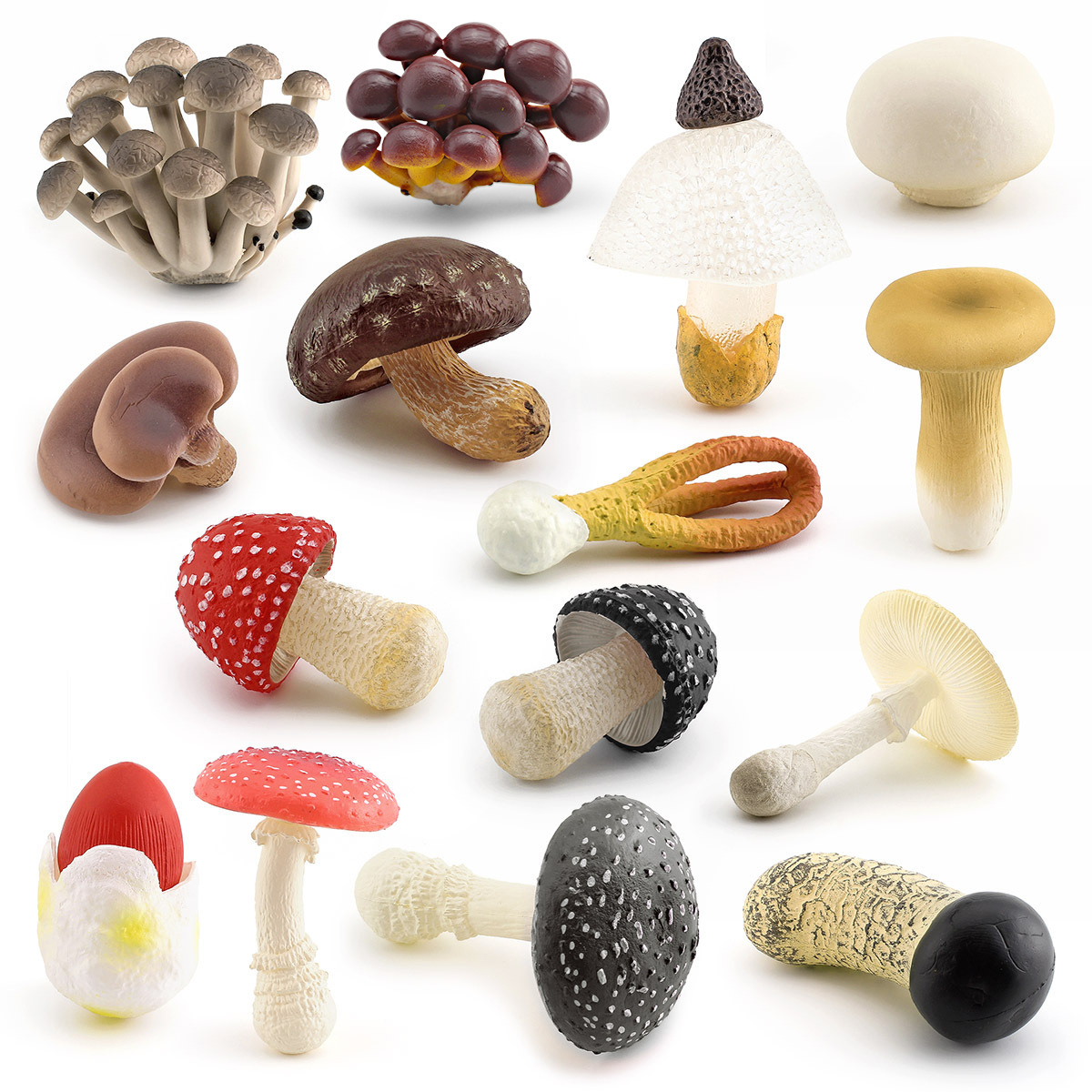 Simulación transfronteriza Hongo modelo seta blanco veneno crema de ganso seta venenosa cuerda paraguas adornos