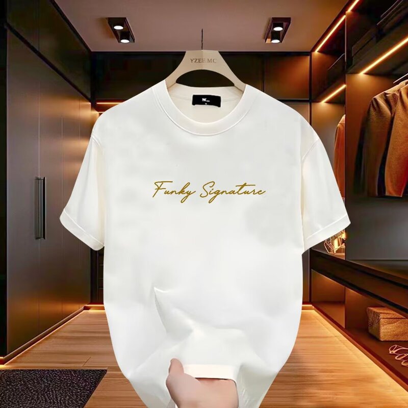 High-Quality Pure Cotton Men's Popular Short-Sleeved T-Shirt 2026 Summer New Casual Round-Neck T-Shirt Sports Top High-Quality Pure Cotton Men's Popular Short-Sleeved T-Shirt 2026 Summer New Casual Round-Neck T-Shirt Sports Top