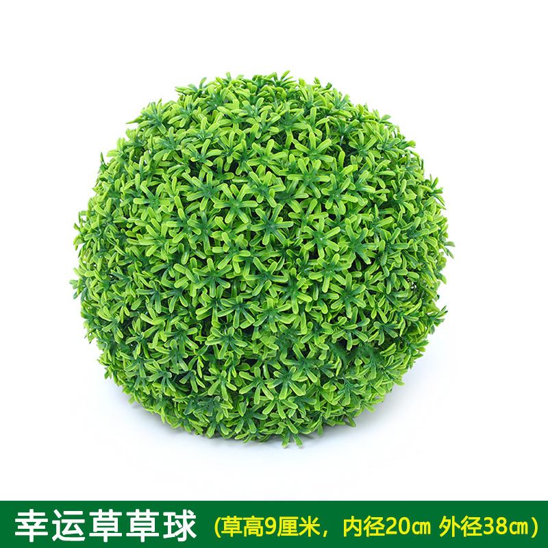 Planta Artificial Decorativa, Bola de Milán Verde, Decoración de Techo, Flor Artificial de Plástico, Exhibición de Inauguración de Centro Comercial, Bola de Hierba de Eucalipto