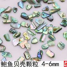 4-6mm天然鲍鱼贝壳片异形贝壳石染色贝壳颗粒打磨镶嵌漆艺DIY材料