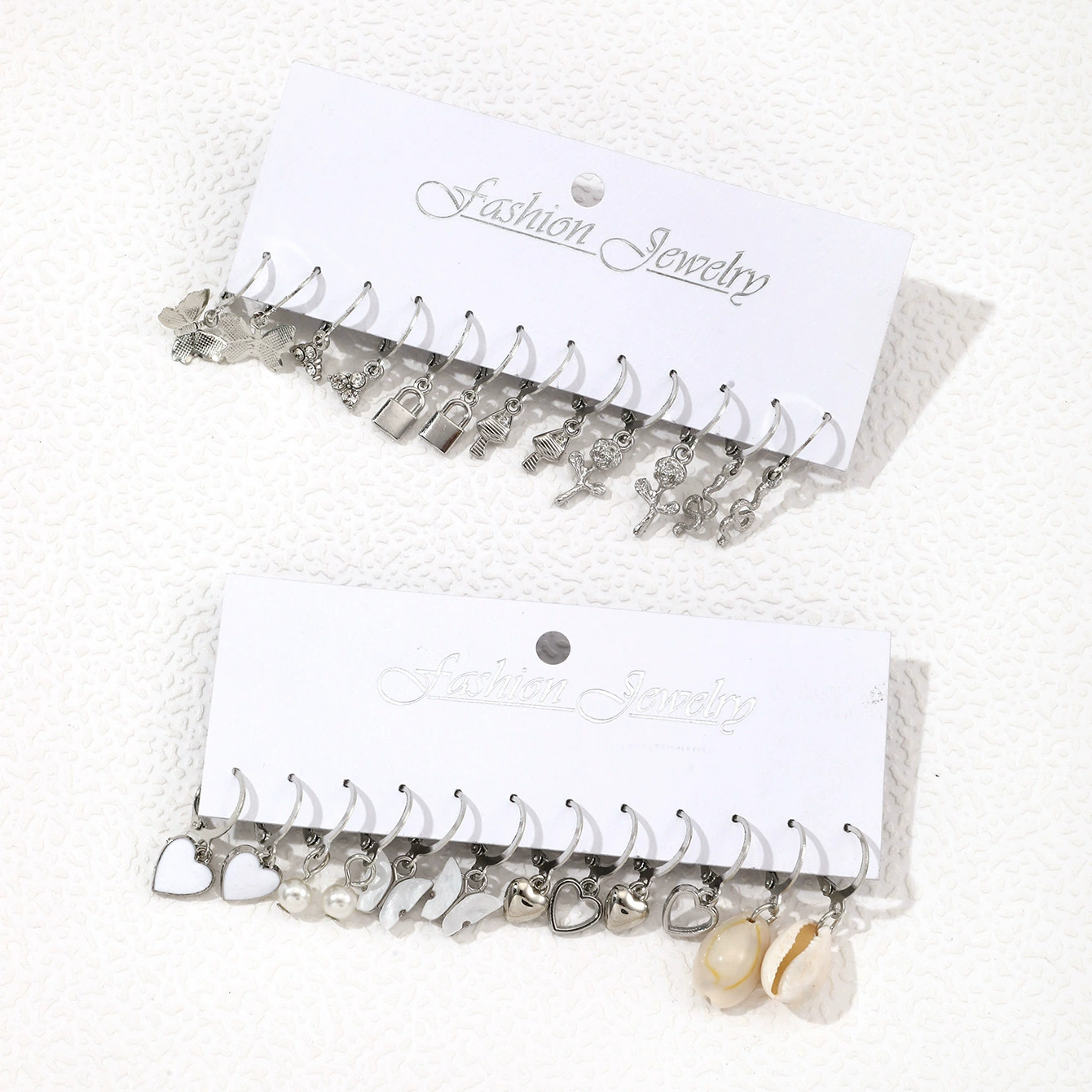 (Cross-border trading), creative earrings pearl, set, 12 pair