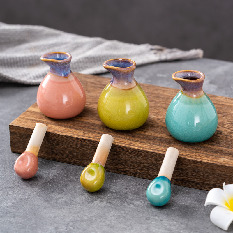 Cuentagotas de vidrio de alta calidad Esencia de aceite esencial de cerámica Cuidado de la piel botella salón de belleza spa tailandés aromaterapia spa botella de despliegue