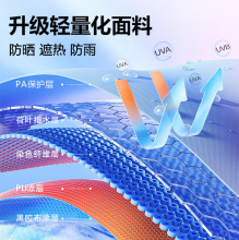 ✅天幕帐篷户外加厚黑胶防晒遮阳棚便携式蝶形六角野营露营用品装