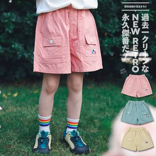 【现货清仓】山系童装2026夏新款女童工装户外儿童百搭水洗棉短裤