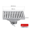 Stainless steel 304 floor drain side exhaust toilet washing machine odor anti -odor floor drain dual -use cover floor drain and odor anti -odor core