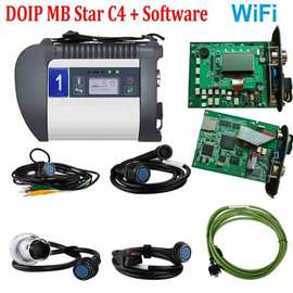 跨境热销MB SD STAR C4 PLUS WIFI DOIP奔驰汽车/卡车故障诊断仪