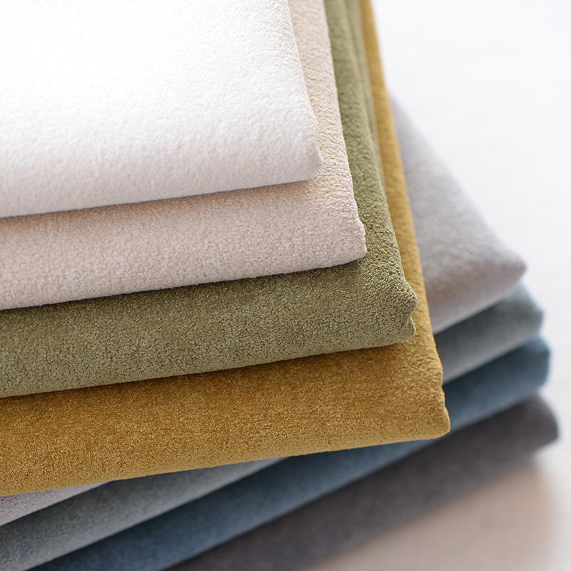 Solid color flannel polyester sofa cloth waterproof thickened cloud velvet fabric pet nest pillow cushion cover sofa fabric