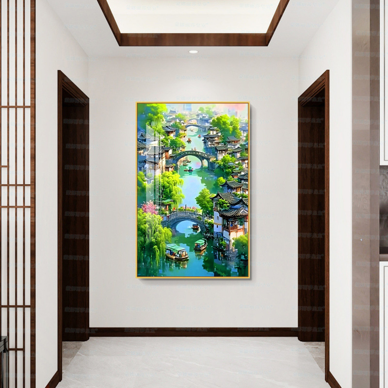 [Algodón importado] Mona Lisa real bordado de verano cuatro estaciones de verano decoración paisajística simple bordado a mano image 4