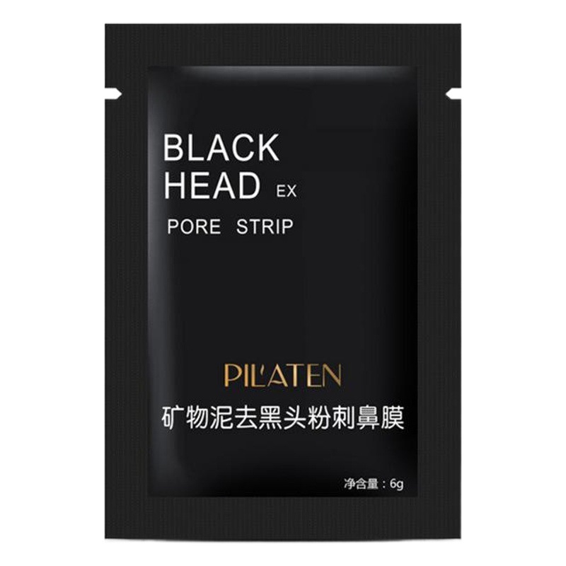 Pratina Nose Mask Bamboo Charcoal Peel-Off Mineral Mud Deep Cleansing Facial Oil Control Acne Blackhead Removal Nose Mask Patch