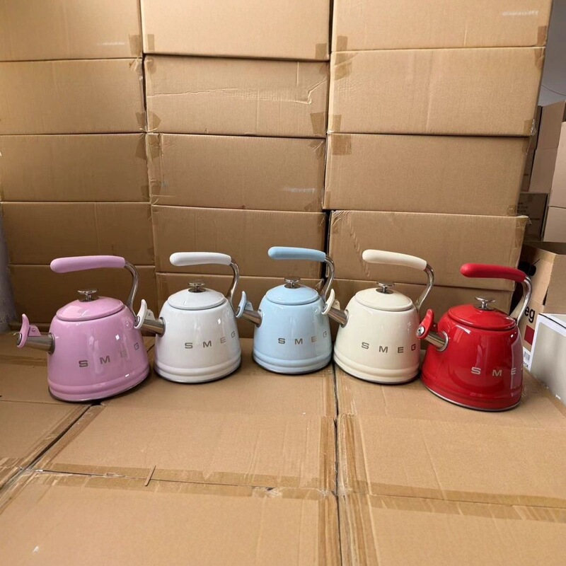 SMEG レトロホイッスルケトル ステンレスケトル 電磁調理器 明火 2.3Lケトル|undefined
