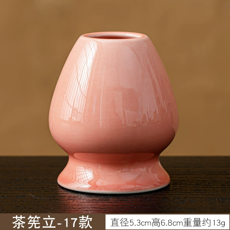 Держатель венчика для чая Matcha Whisk Stand (Tea Lion) керамический держатель для чая Чашэн, рисунок цветка сакуры, 5.3×6.8 см