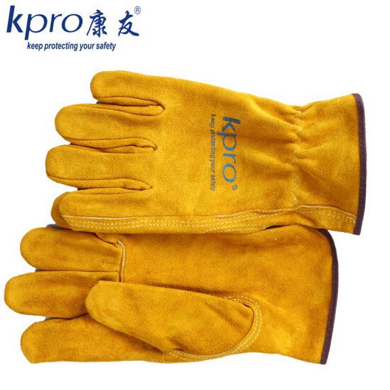 康友 (KPRO)电焊手套 牛二层司机手套 防护手套 工作劳保