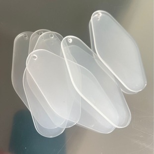 Cross-border e-commerce acrylic blank plate key chain luggage pendant hotel hotel listed