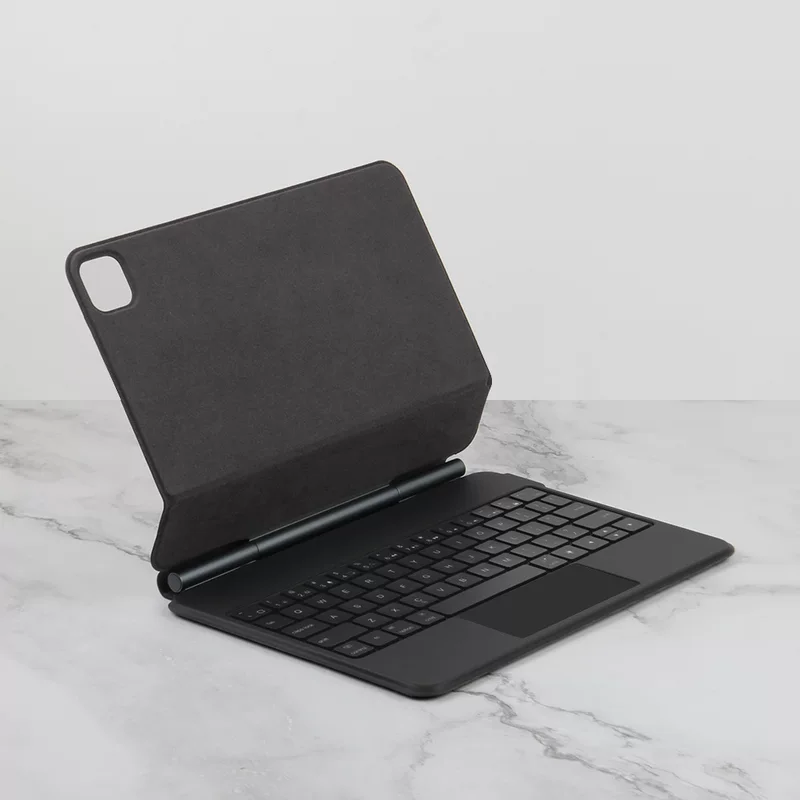 Подходящий iPad Pro 11 и 12.9 дюймов, клавиатура Miao, Air5/4 планшет 10-го поколения с подсветкой, Bluetooth, черный/белый