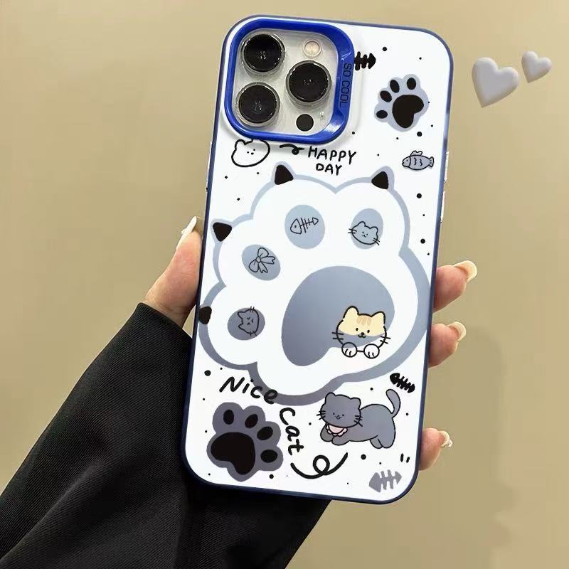 Nueva garra de gato para iPhone 16 funda para teléfono móvil Apple 15promax/14 anti-caída 13pro12 lindo