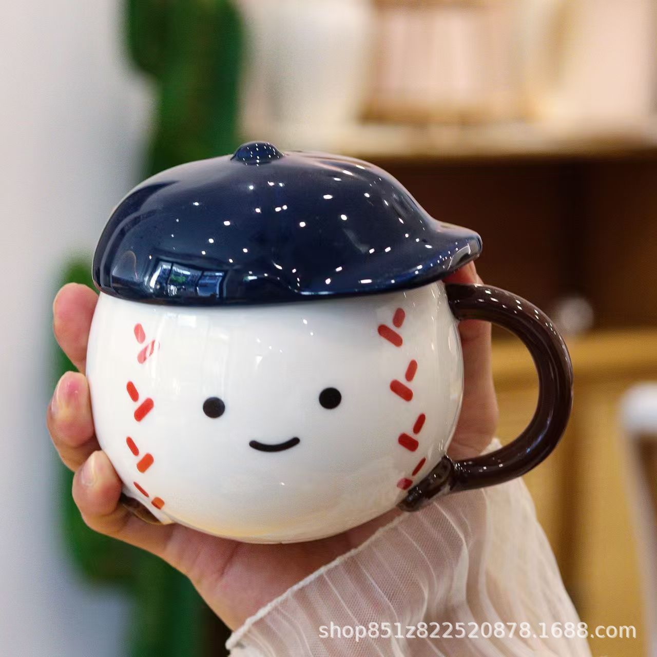 Regalos de Navidad creativos tazas de cerámica tazas de dibujos animados tazas de agua de pareja nórdicas tazas de café con tapa caja de regalo