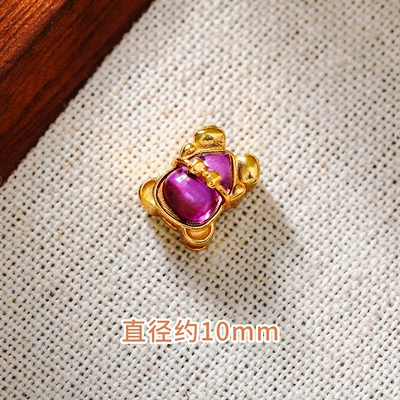 Amethyst Accessories Handmade DIY Bracelet Zərgərlik ara hissələri - natural-amethyst-gourd-bear